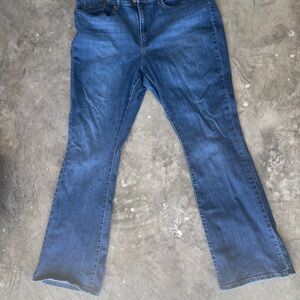 Levi's Dark Blue Flare Women's Jeans Mid Rise Bootcut Size 16